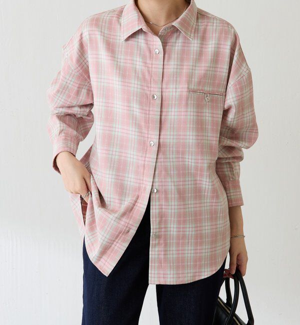  「メタルボタンチェックシャツ」|シャツ・ブラウス|