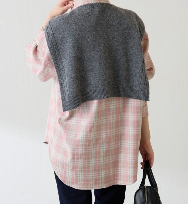  「メタルボタンチェックシャツ」|シャツ・ブラウス|