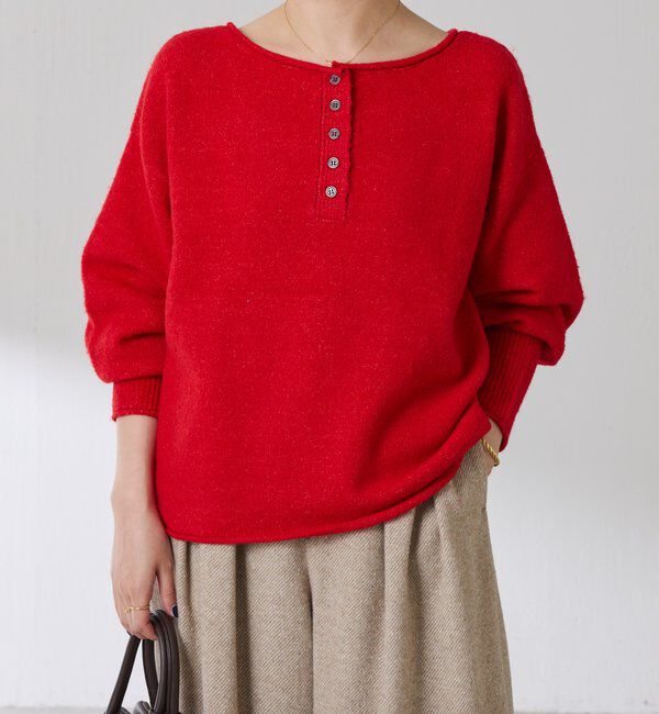  「2WAYヘンリーネックニット」|ニット・セーター|