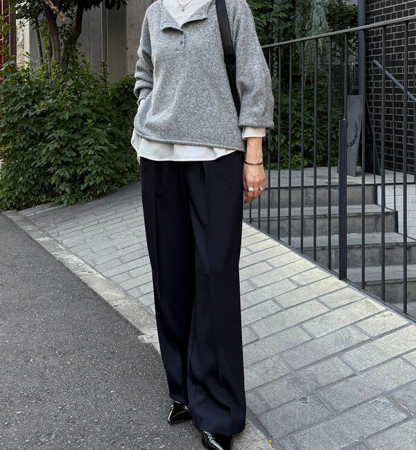  「2WAYヘンリーネックニット」|ニット・セーター|