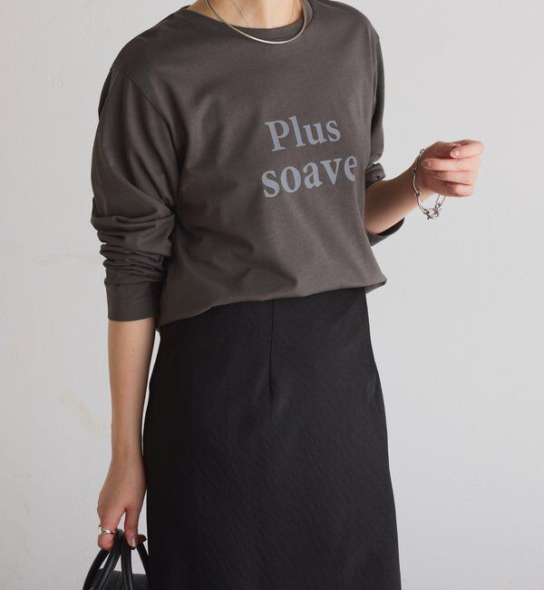  「plus soave ロゴロンT」|Tシャツ・カットソー|