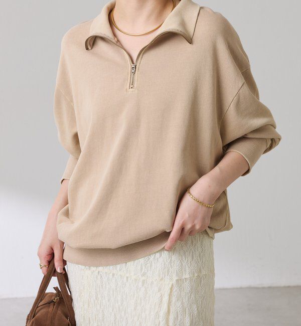  「ハーフジップスウェット」|Tシャツ・カットソー|