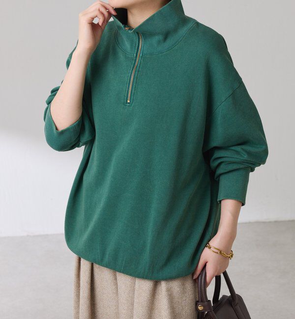  「ハーフジップスウェット」|Tシャツ・カットソー|