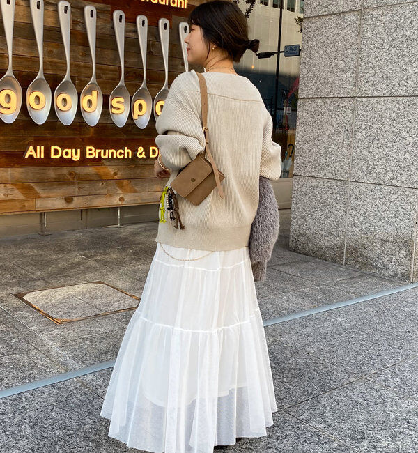  「【SAKURA @___saku14_ 企画】メッシュティアードスカート」|スカート|