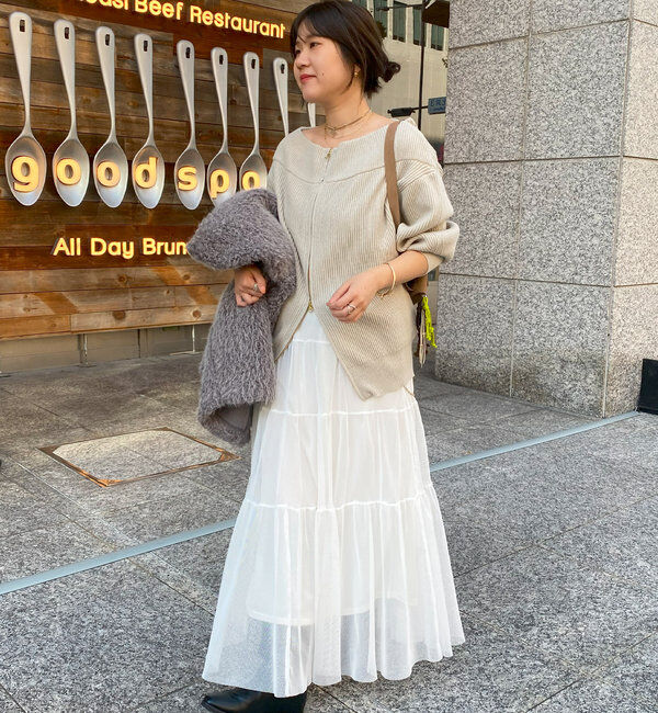  「【SAKURA @___saku14_ 企画】メッシュティアードスカート」|スカート|