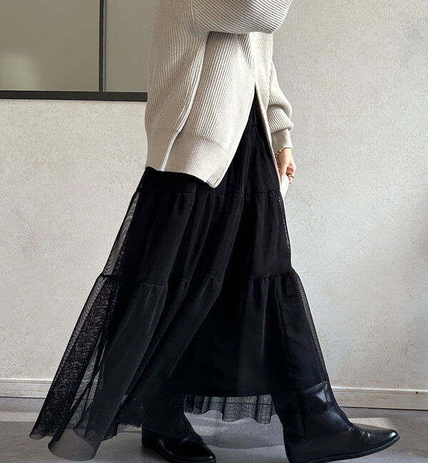  「【SAKURA @___saku14_ 企画】メッシュティアードスカート」|スカート|