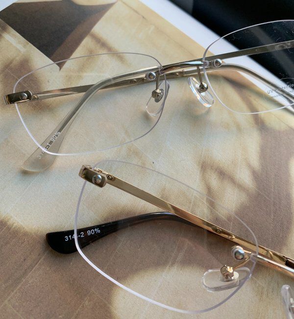  「フレームレスサングラス＋ケースセット」|サングラス|