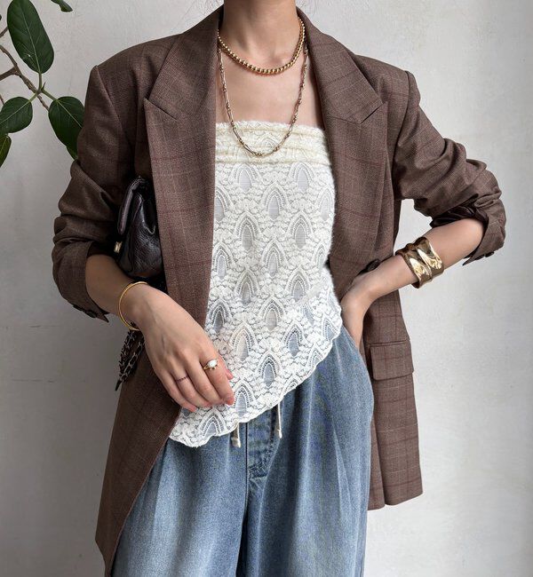  「起毛レースストール」|マフラー|
