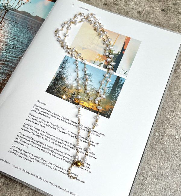  「【インフルエンサーOKOCHI企画】月モチーフランダムパールネックレス」|ネックレス|