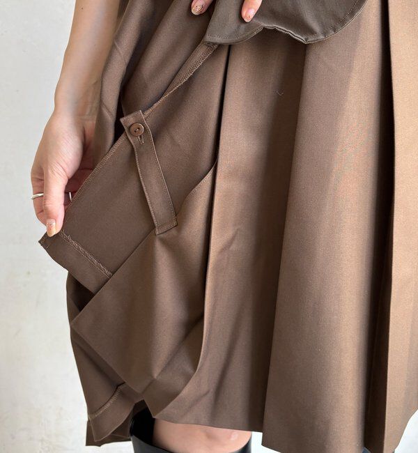  「ミドル丈プリーツスカート」|スカート|