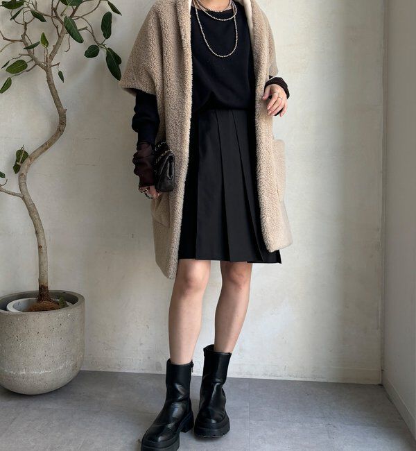  「ミドル丈プリーツスカート」|スカート|