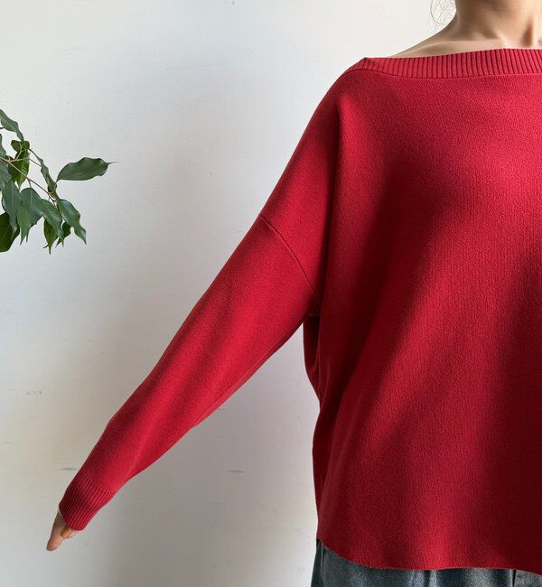  「ボートネックプルオーバー」|ニット・セーター|