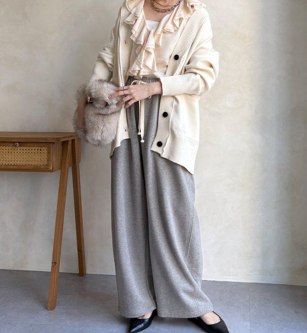  「マシーンウォッシャブルニットカーディガン」|カーディガン|