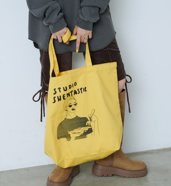  「【WHIMSIC】シェンタスティック スタジオシルクスクリーンプリントBAG」|トートバッグ|