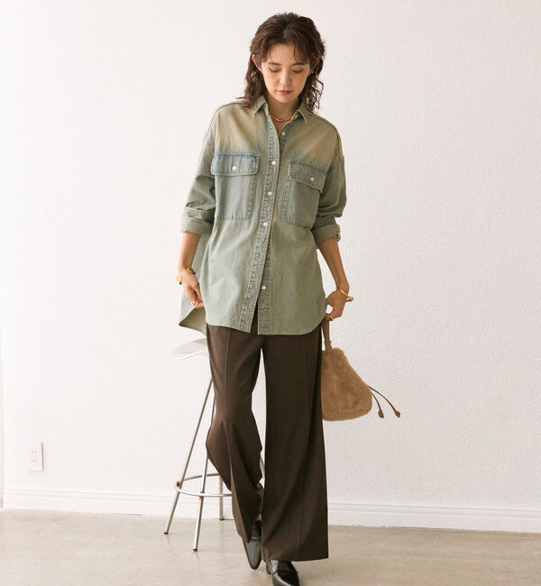  「【ベストセラー】【MONN.:.(モン)】ビッグデニムシャツ」|シャツ・ブラウス|