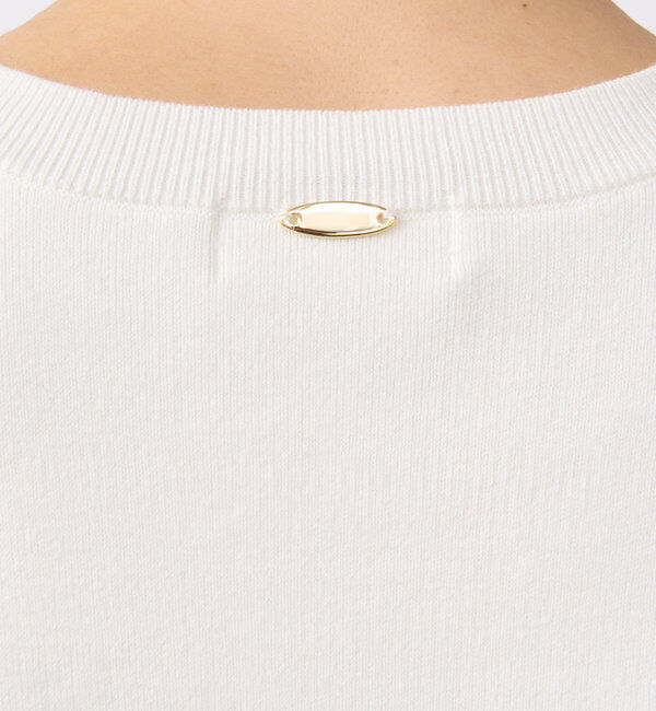  「【セットアップ対応】コットンスムースラウンドヘムニット」|ニット・セーター|