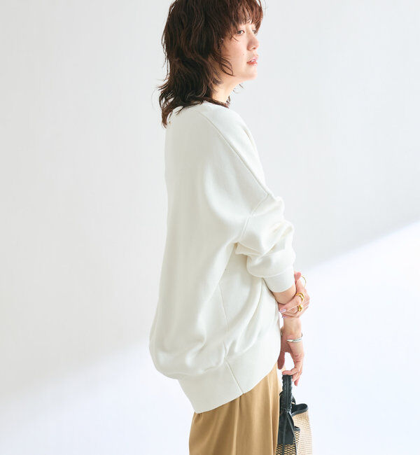  「【セットアップ対応】コットンスムースラウンドヘムニット」|ニット・セーター|