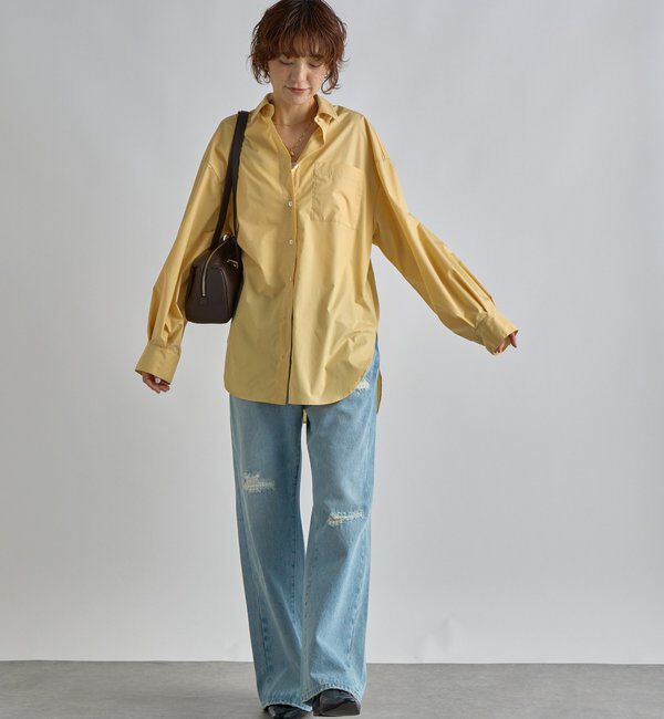  「【MONN.:.(モン)】セミフレアリペアデニム」|デニム|