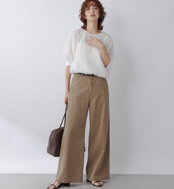  「【着映え】リブ付きフリンジブラウス」|シャツ・ブラウス|