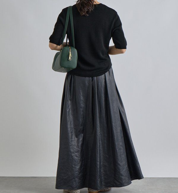  「【上品な光沢感】グロッシーギャザースカート」|スカート|