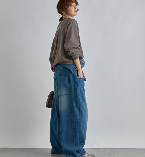  「【一枚で決まる】デニムジャンプスーツ」|ワンピース|