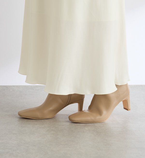  「【洗練された印象に】ヒールショートブーツ」|ショートブーツ|