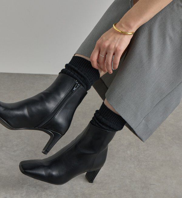  「【洗練された印象に】ヒールショートブーツ」|ショートブーツ|