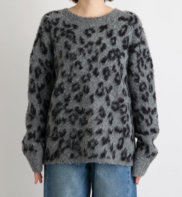  「レオパードシャギーニット」|ニット・セーター|