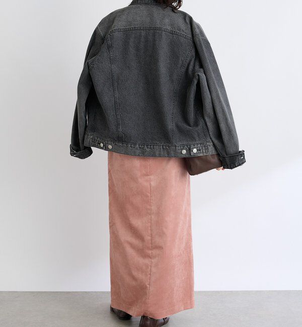  「【すっきり見えが叶う】ブラッシュドクロスIラインスカート」|スカート|