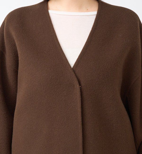  「【上品見え】ウールリバーショートコート」|その他|