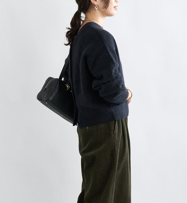  「【上質素材】ヘアリーヤーン2wayカーディガン」|カーディガン|