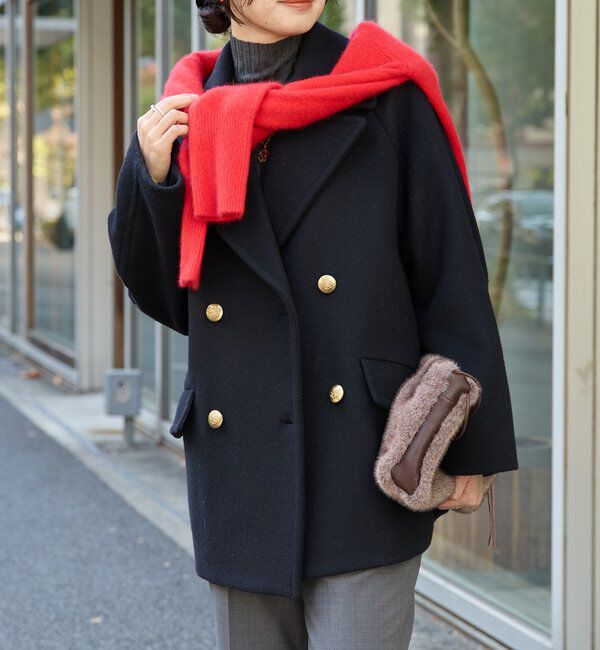  「【リバイバル/新色追加】ラグランPコート」|ピーコート|