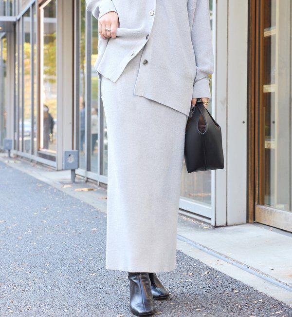  「【セットアップ対象】ラメモールニットタイトスカート」|スカート|