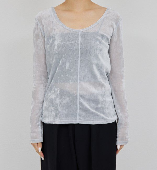  「【2WAY】メッシュフロッキーロンＴ」|Tシャツ・カットソー|