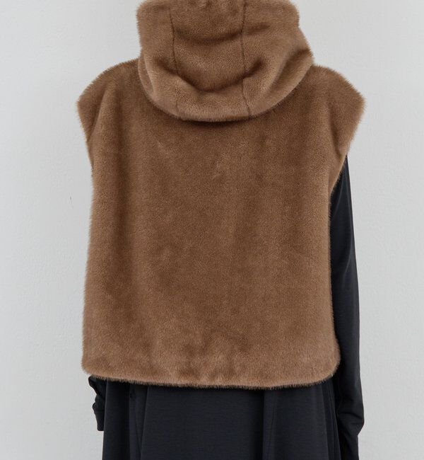  「【プラスワンで着映え！】フーディーファーベスト」|ベスト・ジレ|