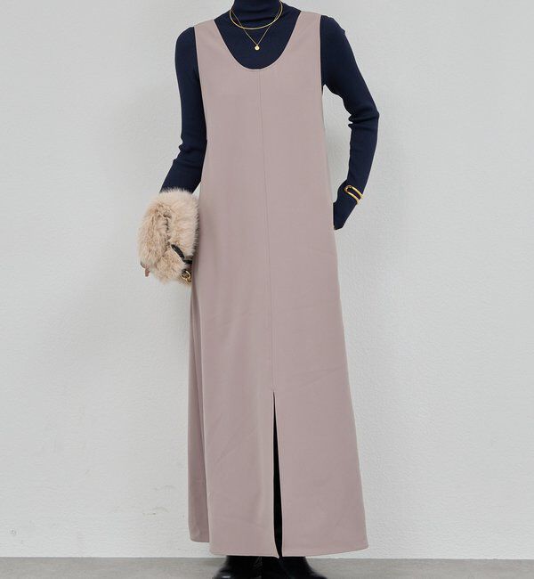  「ディープUネック2WAY ワンピース」|ワンピース|