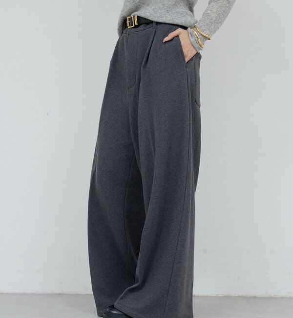  「【HERITANOVUM】 テリータックワイドパンツ」|チノ|