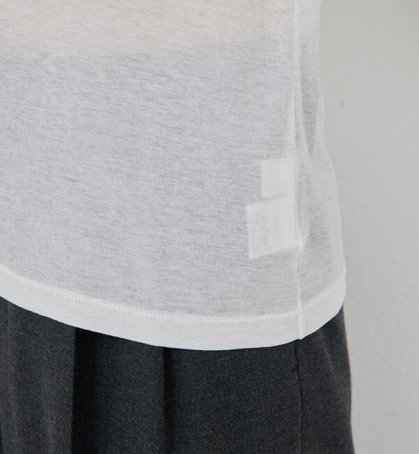  「シアーUネックロンT」|Tシャツ・カットソー|