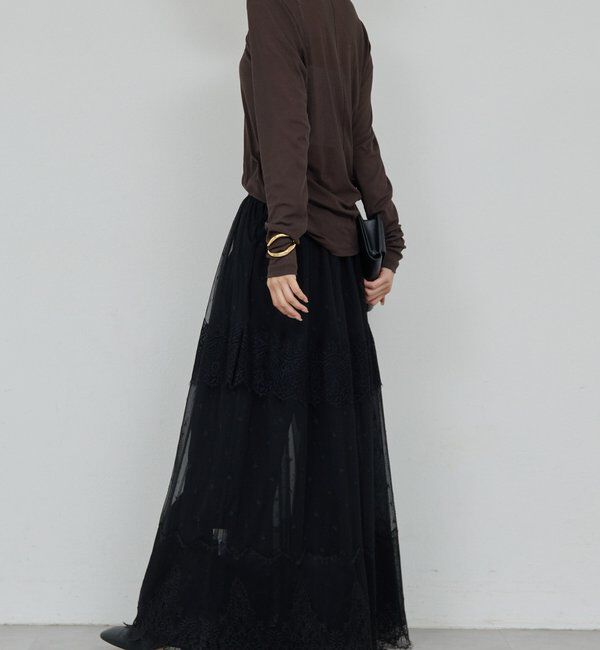  「シアーUネックロンT」|Tシャツ・カットソー|