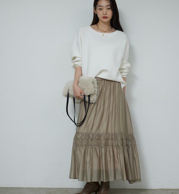  「ギャザーフレアスカート」|スカート|