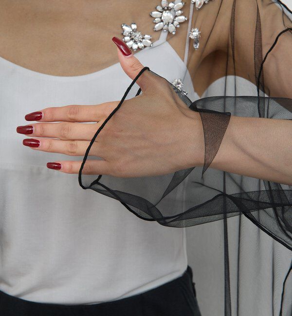  「【25th記念アイテム】ビジューチュールプルオーバー」|シャツ・ブラウス|