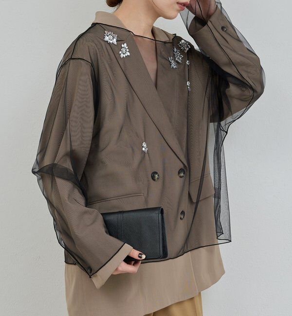  「【25th記念アイテム】ビジューチュールプルオーバー」|シャツ・ブラウス|