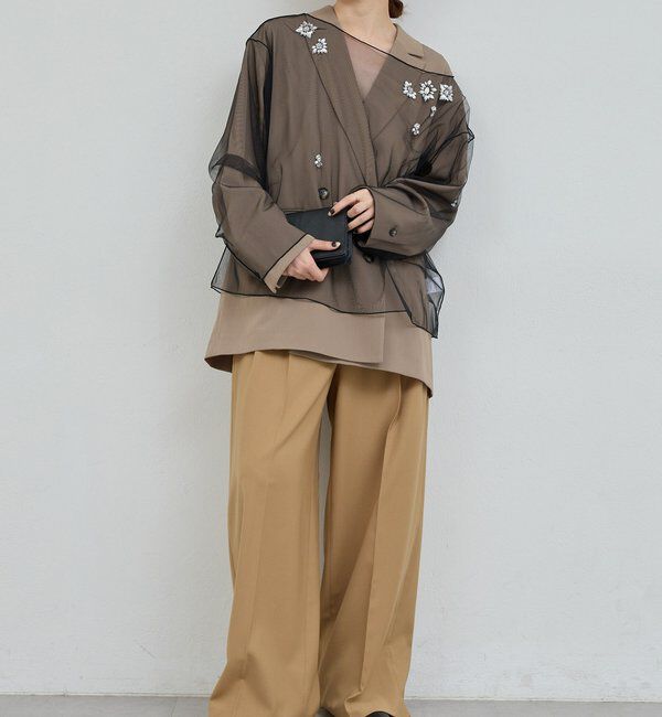  「【25th記念アイテム】ビジューチュールプルオーバー」|シャツ・ブラウス|