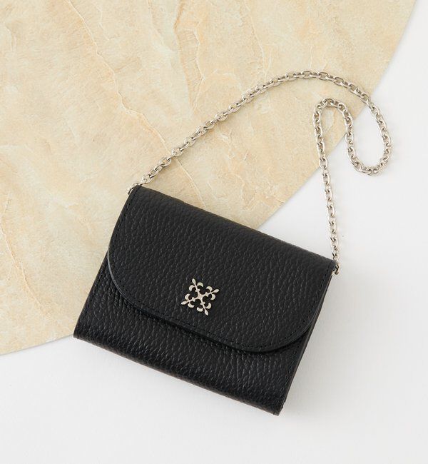  「チェーンミニウォレット」|財布|ブラック