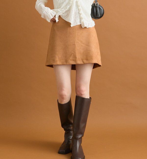  「フェイクスウェードミニスカパン」|スカート|