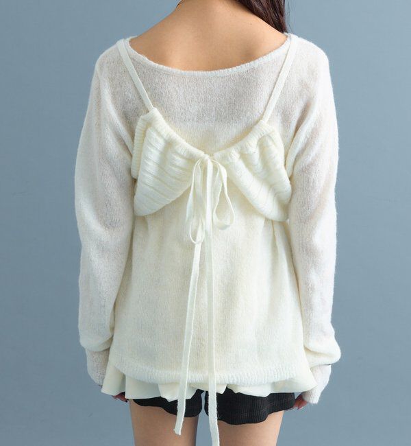  「シアーニットビスチェSET」|ニット・セーター|