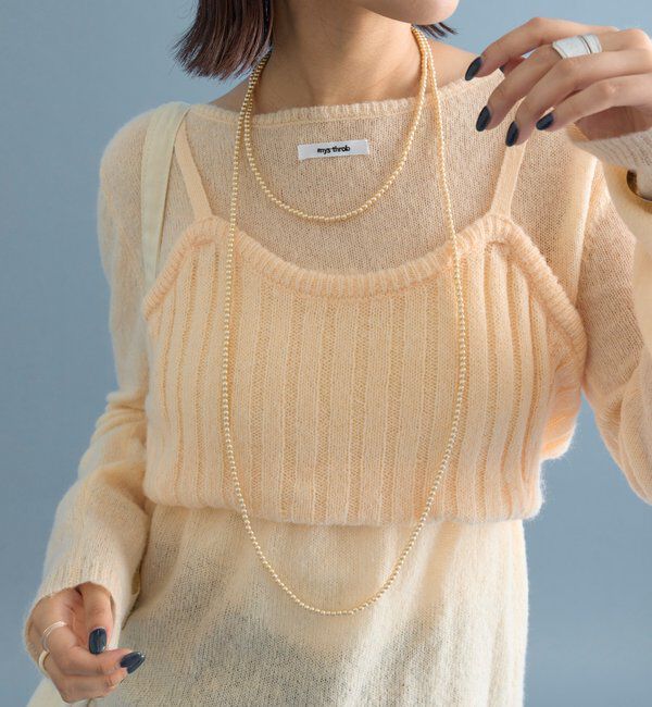  「シアーニットビスチェSET」|ニット・セーター|