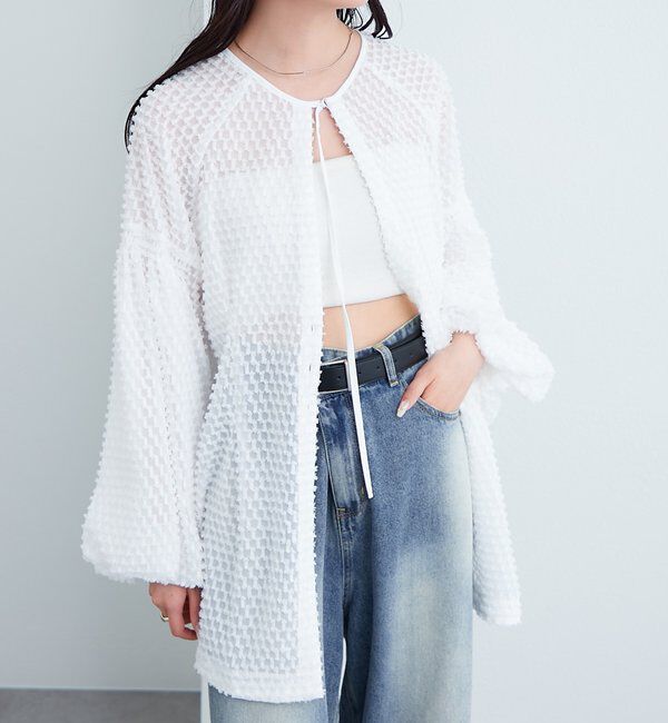  「【@akane__11.1】フリンジシェイプチュニック」|シャツ・ブラウス|