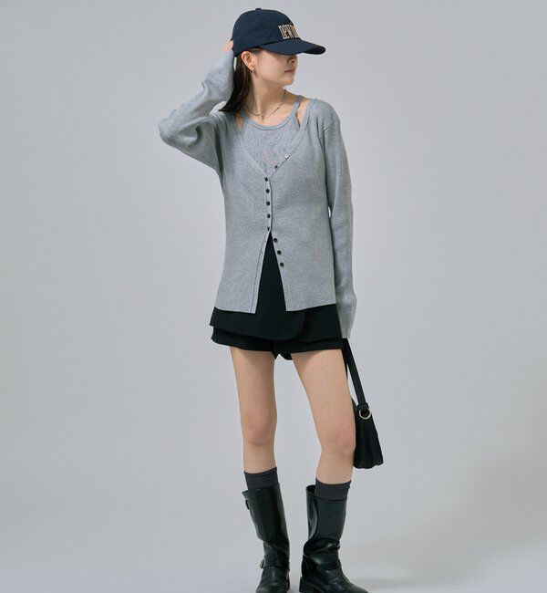  「アメスリニットカーデSET」|カーディガン|