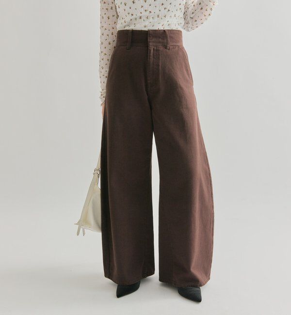  「【バックスタイルがポイント！新色ネイビー】バックシャンカーブデニム」|デニム|